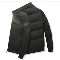 빅사이즈자켓 남자 겨울 집업 자켓 하이넥 두꺼운 코튼 충진 보온 방풍 잠바