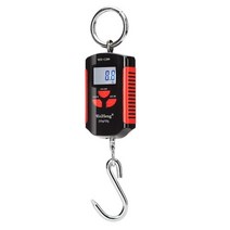 계근대 weiheng 크레인 저울 150kg 500kg 디지털 스테인레스 스틸 후크 교수형 저울 200kg 300kg lcd 루프 물고기 헤비 듀티 무게 균형, 200kg 레드