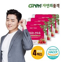 GNM자연의품격 품격있는 산수유즙 4박스 (총 120포), 단품, 단품