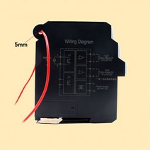유속계 천공 AC0-5A din 전류 송신기 4-20mA 출력 5mm 센서 ac 암페어 신호 변환기, 02 2 ways output