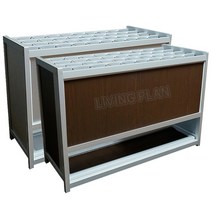 리빙플랜 우산보관대 우산꽂이 일반형40구 W40, 월넛