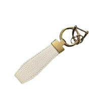 젠루핏 고급 가죽 자동차 키링 키홀더, 화이트