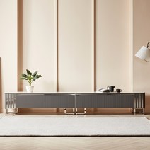 트로네 레지아 2800 세라믹 스테인레스 거실장 TV다이, 그레이