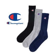 CHAMPION 챔피온 3색(검정 회색 남색) 세트 클래식 풀렝스 삭스 CMSCH002 장목 롱양말