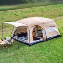 사계절 텐트 거실 텐트 대형 텐트 장박 텐트, 8~12인용