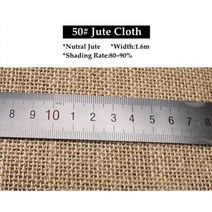 가제보 보온 옥상 천막 넓은 1.6m 천연 황마 천 DIY 전망대 햇빛 가리개 그물 항해 발코니 개인 정보 보호 화면 홈 인테리어 린넨 패브릭, 1.6mx6m, NO 50Jute