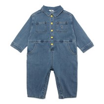 [블루독베이비8] SS23 블루독 실크데님점프수트 HJ 4311442002 (BLUEDOG BABY 유아 출산 백일 선물 도트 강