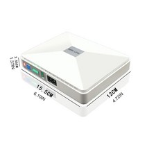 무정전 전원공급 장치 8000mah mini ups 5v9v12v15v24v wifi ip 카메라용 다목적 미니 ups 배터리 백업, 없음