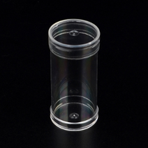 플라스틱 공병 투명원통 3사이즈 슬라임 비즈, 납작 대