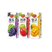 델몬트 드링크 190ml (망고x32팩)+(사과x32팩)+(포도x32팩), 96팩