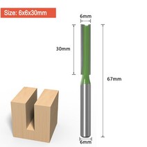 트리머 목공 라운딩 라우터 커터 코너 커터 비트 조각 밀링 생크 플루트 스트레이트 엔드 카바이드 다기능 드릴링 라운더 모서리컷팅기코너재단기 모서리컷팅기, 6x6x30mm