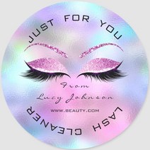 파티 100 Pcs 사용자 정의 맞춤형 흰색 스티커 로고 속눈썹 립 밤 립스틱 레이블 Lipgloss 튜브, 04 E3_03 5CM-100PCS