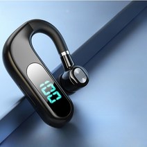 후크형 이어폰 자전거라이딩 헤드셋 택배기사 클립형 블루투스 무선 오픈형 방수, A, 블랙-표준판