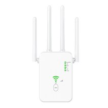 무선 와이파이 리피터 1200Mbps 라우터 신호 증폭기 24G/5G 듀얼 밴드 익스텐더 화이트 EU 플러그, 한개옵션0