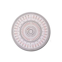 방안자 전문가용 360도 15cm 원형 눈금 각도기 분도기 1개, 단품