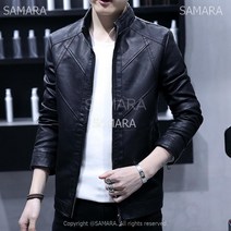 Qterra(특허브랜드) p190325360 남자코트 가죽코트 야상점퍼 가디건 슬림