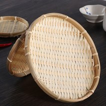 수작업 대나무 원형 싸리채반 전소쿠리 대형 사이즈택1, 57cm