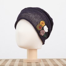 라핑 수레 국화 여름 비니 린넨 고급 항암모자 중년 포인트 여성 암환자 헤어두건