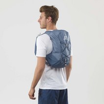 살로몬 Salomon Agile 트레일 러닝용 플라스크가 있는 하이드레이션 팩 .. 정품보장, 12 l, Copen Blue / DARK DENIM