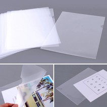 L형 폴더 파일 A4사이즈 투명 L홀더 화일 12개