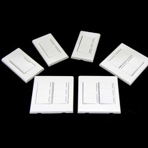 전기스위치 플러그 1구~6구스위치 모든콘센트 110V 220V 스위치 1구 2구 3구 4구 5구 6구, 6구 스위치
