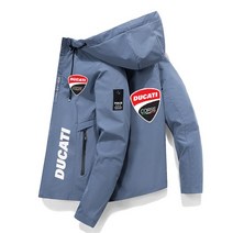 Ducati-바이크 바이크 오토바이 로고 프린트 캐주얼 후드 스웨트셔츠 남성용 풀오버 슬림 스포츠웨어 재킷, [02] printing 02