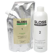 그리에이트 그로스 퍼펙트 스트레이트크림 손상모 1 2제 각 500ml