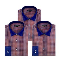 해리버치 클래릭 글렌체크 레드 캐주얼 비지니스 남자긴팔셔츠