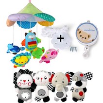 꿈나라 모빌, 쥬쥬 흑백컬러 더블모빌+수동오르골