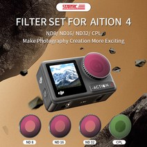 DJI 오즈모 액션4 악세사리 CPL 편광필터 ND필터 ND4 ND8 ND16 총 4팩 세트, 1개