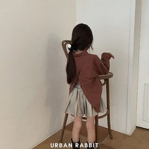 Junior-백오픈버튼셔츠 여아 남아 유아 셔츠 오렌지키즈 어반래빗 오렌지키즈