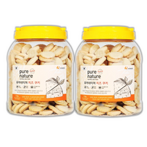 강아지 치즈 쿠키 대용량 1.1kg x 2 퓨어네이쳐 애견 반려견 쿠키 과자 비스켓 비스킷, 반려견용 치즈 쿠키 1.1kg x 2통