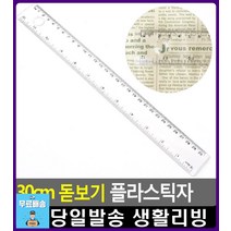 돋보기 기능 투명 30cm 플라스틱 자 특이한소품 인기상품 사무용품전문점 팬시 준비물 자취필수템 자취용품