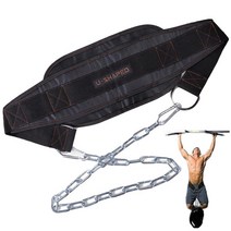 무게조절 케틀벨 4 6 8 10 12 14 kg 두꺼운 네오프렌 역도 벨트 with chain dipping belt for pull up chin up 바벨 피트니스 134, b 블랙 풀 로프