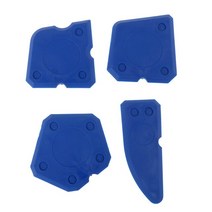 색소폰 수리 도구 4 pcs 코킹 키트 창문 실리콘 실란트 스프레더 주걱 스크레이퍼 시멘트 제거 마감, [01] 파란