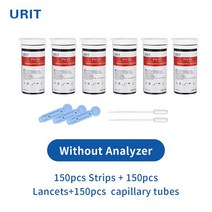 휴대용 비파괴 당도측정기 URIT PH-01 50/100/150pcs 헤모글로빈 분석 테스트 스트립 미터 홈 Hb 빈혈 테스, 03 150 strips