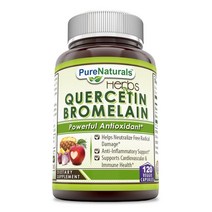 Pure Naturals - Quercetin with Bromelain Powerful Antioxidant 퀘르세틴 & 브로멜린 483mg 120정