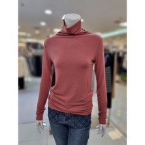 GGPX 여성 심플 이지 목폴라 긴팔 소매 티셔츠 GMDA-TS901F