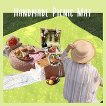 더해피 양면방수 특대 식탁/테이블/피크닉 매트, 양면방수매트(특대형), 별(핑크)