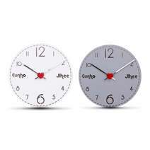 주문제작 - 이니셜 무소음 벽시계 (알파벳과 숫자)