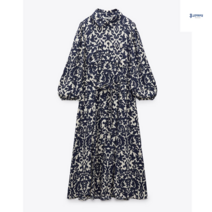 자라 롱원피스 여성 zara 캐주얼 프린트 빈티지 5216045 400