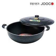 주방1번가 주코(JOOCO) 삼우튀김팬 튀김솥 대형 프라이팬 다용도 튀김팬, 55cm(지름), 1개