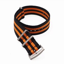 프리미엄 품질 헤링본 20mm 22mm 안전 벨트 시계 밴드 나일론 나토 스트랩 007 제임스 본드 밀리터리 스트라이프 교체 시계