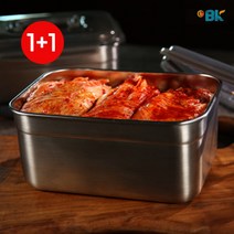 이비케이 국산 비스프리 스텐 밀폐용기 김치통 반찬통 10L 2개, 김치통 2개(10L) 색상랜덤