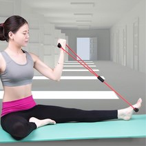 실내 요가 필라테스 스트레칭 트레이너 홈트운동기 근육이완 허리살 유연성, 레드