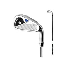 WACTO 골프 아이언 No.7 남성용 및 여성용 연습 초보자용 클럽 스틸/카본 바디 싱글, For men, carbon+round