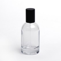 새로핸즈 클램프 타입 유리 향수공병 샤르망 투명 매트블랙캡 50ml, 단품