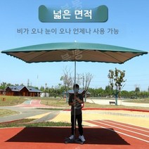 파라솔 바람막이 대형 야외 비치 낚시 차양 태양 우산 대형 야외 그늘막 상업 대형 우산 선 스크린 방수 직사각형 야외 정원 우산, W