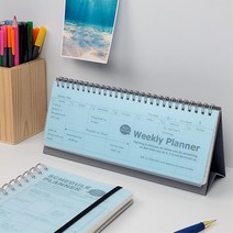 스터디플래너 탁상용 위클리 플래너 스케줄러 스터디스케줄러 일정관리, 02)연옥색