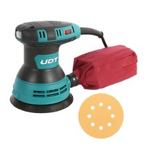 UDT 원형샌딩기 원형샌더기 UOS-125V 샌딩페이퍼, 400#(5장), 1개